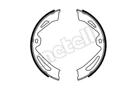 Комплект гальмівних колодок (барабанних) Metelli 53-0726