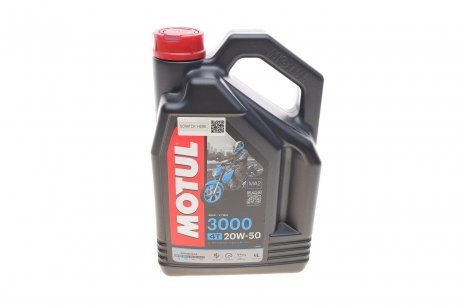 Олива 4T 3000 20W50 4L/107319 MOTUL 837041