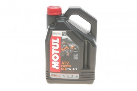 Олива ATV Power 4T SAE 5W40 4 L MOTUL 850641