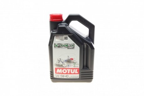 110669 Олива двигуна 4L для газ/бензин LPG-CNG SAE 5W40 (ACEA C3 API PERFORMANCE SN PLUS) MOTUL 854654