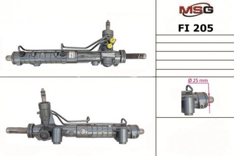 Рульова рейка з ГПК нова Fiat Doblo 00-09 MSG FI205