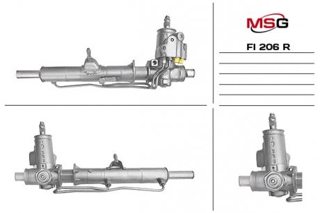 Рульова рейка з ГПК MSG FI206R