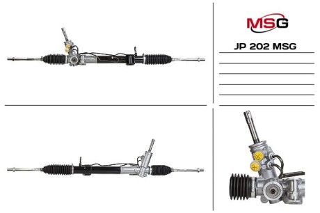 Рулевая рейка с ГУР новая JEEP COMPASS (MK49) 06-; DODGE CALIBER (PM) 06- MSG JP202