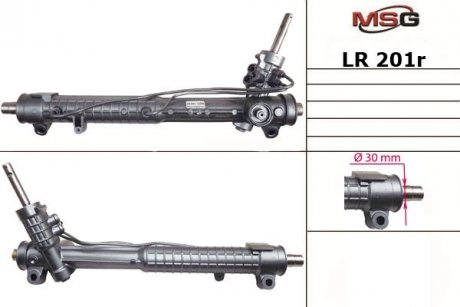 Рулевая рейка с ГУР восстановленная LAND ROVER DISCOVERY III (TAA) 04-09,DISCOVERY IV (LA) 09- MSG LR201R (фото 1)