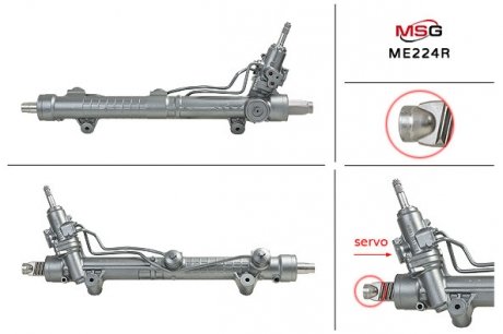 Рулевая рейка с ГУР восстановленная MERCEDES-BENZ GL-CLASS (X164) 06-09,M-CLASS (W164) 05-09 MSG ME224R (фото 1)