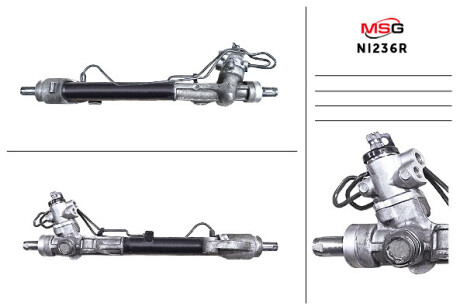 Рулевая рейка с ГУР восстановленная NISSAN ALTIMA (L33) 12-,TEANA III (J33) 13- MSG NI236R