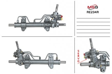 Рульова рейка з ГПК MSG RE234R