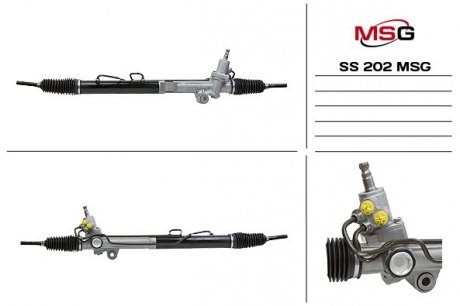 Рульова рейка з ГПК нова SsangYong Rexton 01-06, SsangYong Actyon 06-11, SsangYong Kyron 05-11 MSG SS202