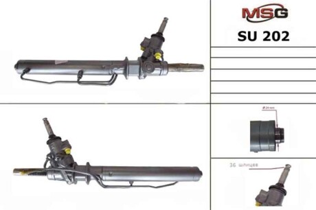 Рулевая рейка с ГУР новая SUBARU FORESTER S11 02-03, SUBARU IMPREZA G11 00-03 MSG SU202