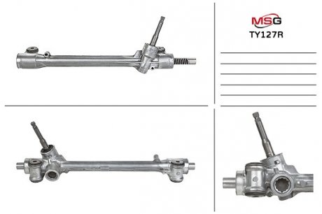 Рулевая рейка без ГУР восстановленная TOYOT YARIS/VITZ 2009-2011 MSG TY127R