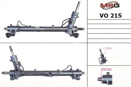 Рулевая рейка с ГУР новая VOLVO C30 06-,S40 II (MS) 04-,V50 (MW) 04- MSG VO215 (фото 1)