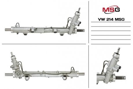 Рулевая рейка с ГУР новая VW MULTIVAN 03-VW TRANSPORTER V 03- MSG VW214 (фото 1)