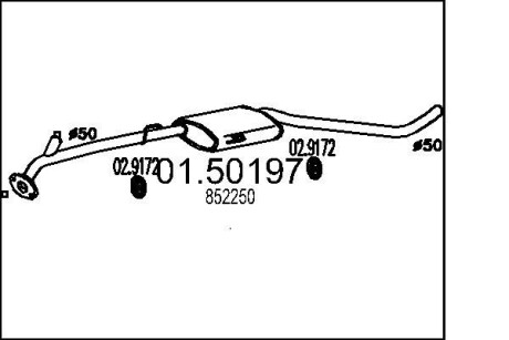 Вихлопнi системи MTS 01.50197