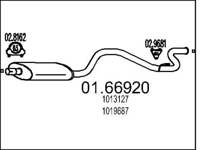 Глушник MTS 01.66920