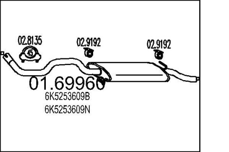 Глушник MTS 01.69960