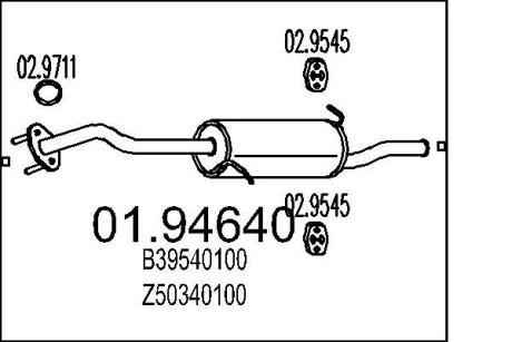 Глушник MTS 01.94640