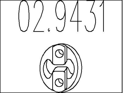 Гумовий елемент кріплення MTS 02.9431