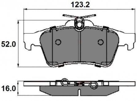 Гальмівні колодки зад. Connect/Focus II//Citroen C5/Saab 9-3 01- (ATE) National NP2020