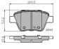 Гальмівні колодки зад. Caddy/Jetta 10-/Golf 09-13 National NP2524 (фото 1)