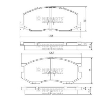 Колодки гальмівні NIPPARTS J3602039