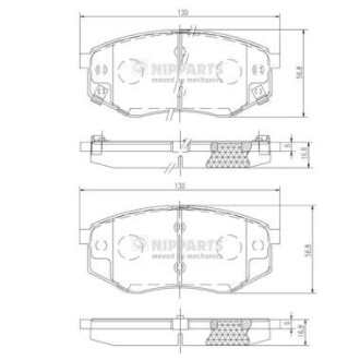 Гальмівні колодки NIPPARTS N3600545