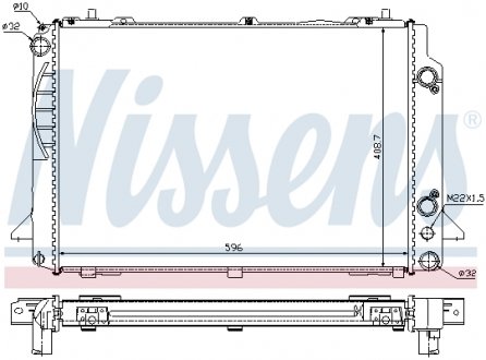 Радiатор NISSENS 60467A