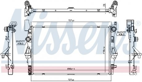 Радiатор NISSENS 606021