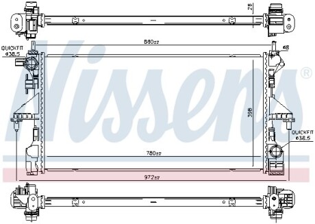 Радiатор NISSENS 606170