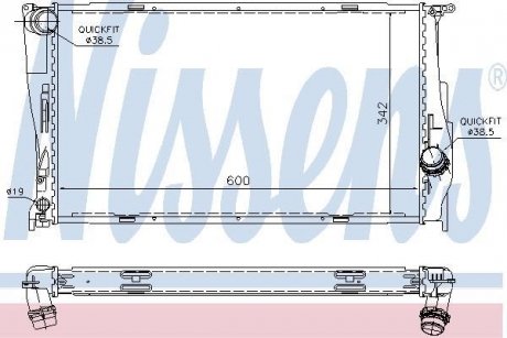 Радiатор NISSENS 60785A