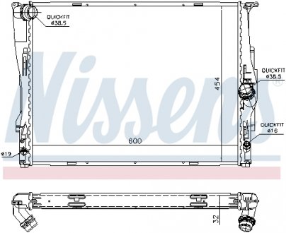 Радіатор охолоджування NISSENS 60786A