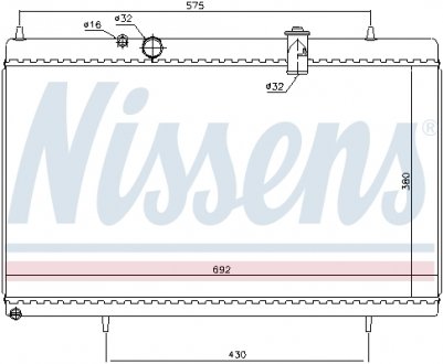 Радiатор NISSENS 61271