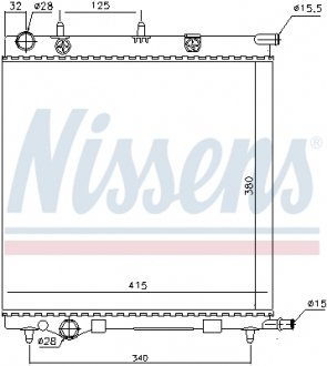 Радiатор NISSENS 61284