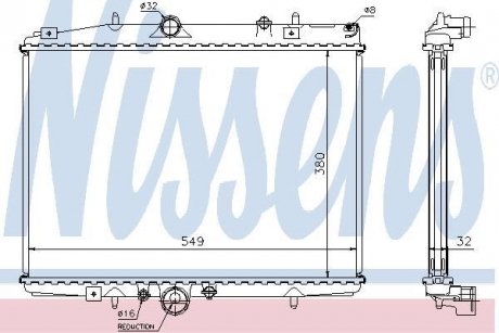 Радiатор NISSENS 61292A