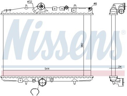 Радіатор охолоджування NISSENS 61294A