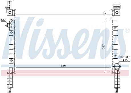 Радiатор NISSENS 61769