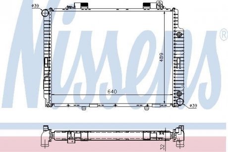 Радiатор NISSENS 62665A