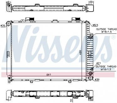 Радіатор системи охолодження NISSENS 62691A