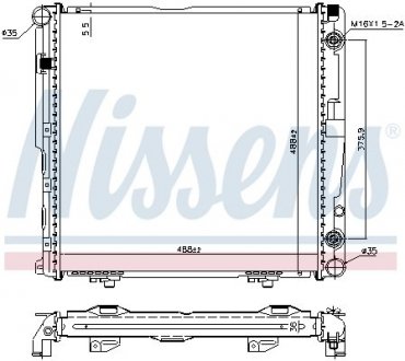 Радiатор NISSENS 62751A