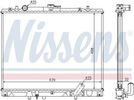 Радіатор охолоджування NISSENS 62895A