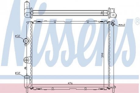 Радiатор NISSENS 63768