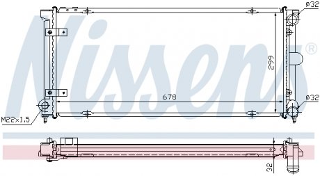 Радiатор NISSENS 640041