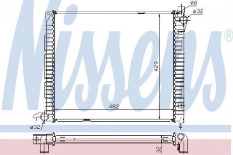 Радiатор NISSENS 64300A