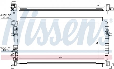 Радiатор NISSENS 65317