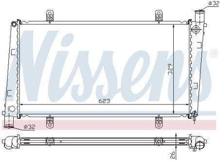 Радiатор NISSENS 65551A