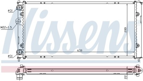 Радiатор NISSENS 673001