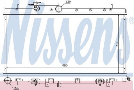 Радiатор NISSENS 67711