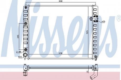 Радіатор охолоджування NISSENS 681208