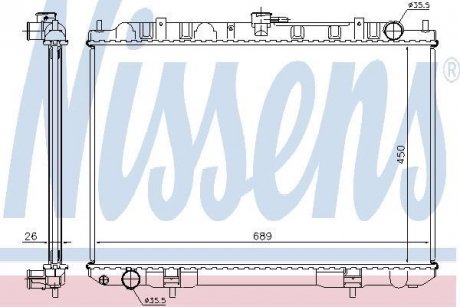 Радiатор NISSENS 68703A