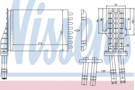 Радіатор опалення NISSENS 73258