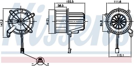 Вентилятор салону NISSENS 87621